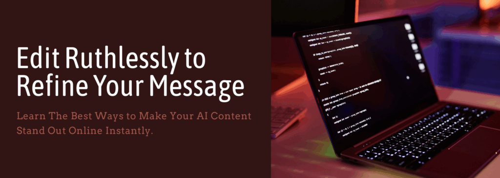 Edit Ruthlessly to Refine Your Message